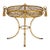 1960s Large Scale Italian Hollywood Regency Gilt Metal Tole & Tassel Planter Plant Stand For Sale