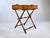19th Century English Tiger Oak Butler's Tray Table For Sale In Philadelphia - Image 6 of 15