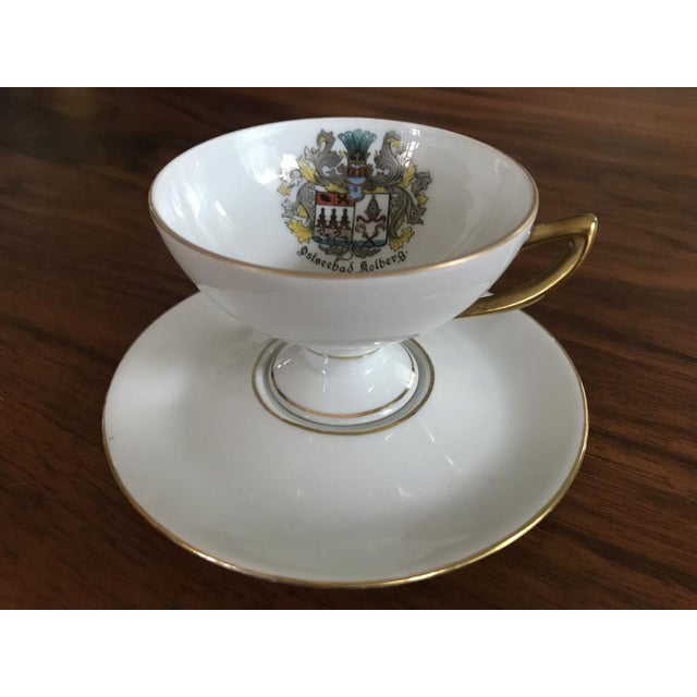 Porcelain Cup and Saucer from Geierstahl, 1950s, Set of 2 For Sale - Image 4 of 18