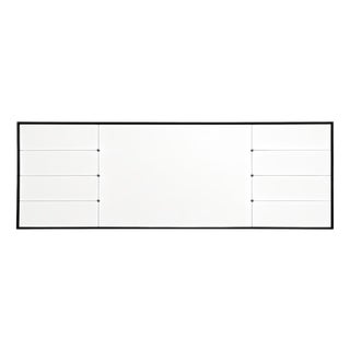 Italian Black Lacquered Wall Mirror attributed to Osvaldo Borsani, 1940s For Sale