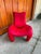 1970s Vintage Organic Lounge Chair in Red Velvet from Leolux, 1970s For Sale - Image 5 of 5