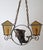 Arts and Crafts Wrought Iron and Leaded Glass Fish Pendant Lamp, Germany, 1920s For Sale - Image 12 of 15