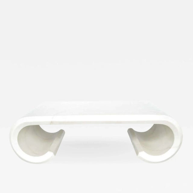 Sleek Karl Springer Style Coffee Table For Sale In Los Angeles - Image 6 of 6