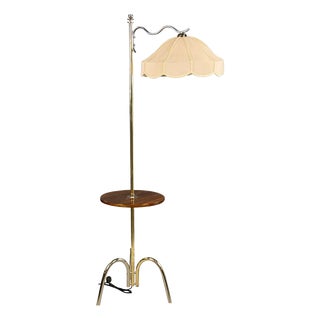 Art Deco Chrome Floor Lamp, 1930s For Sale