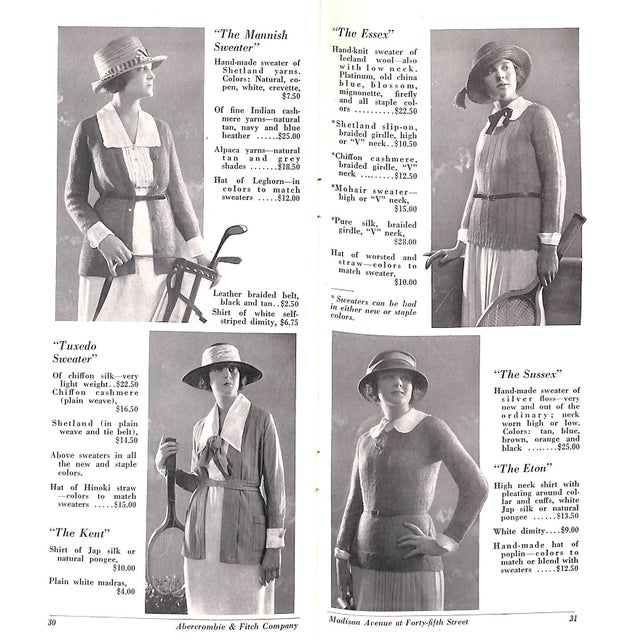Paper "Abercrombie & Fitch Women's Sportswear 1921 Catalog For Sale - Image 7 of 12