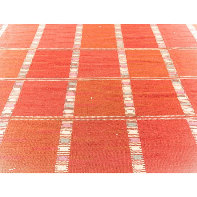 Oversized Swedish Style Flat-Weave Wool Rug by Doris Leslie Blau For Sale - Image 4 of 7