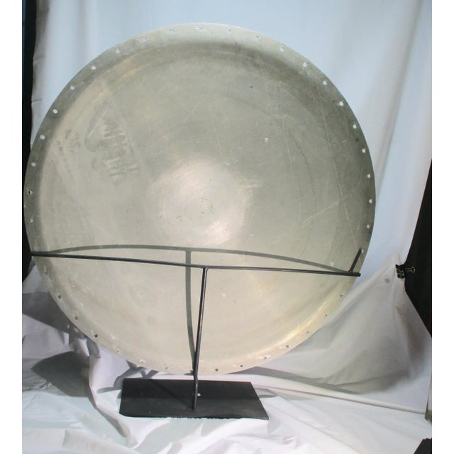 1980s Large Buffed Steel Cap Sculpture For Sale - Image 5 of 8