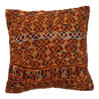 Embroidered Kilim Pillow Cover For Sale