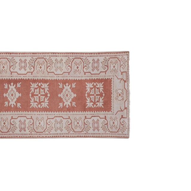 1960s Vintage Pastel Turkish Milas Runner Rug 2'11'' X 9'7'' For Sale - Image 4 of 13