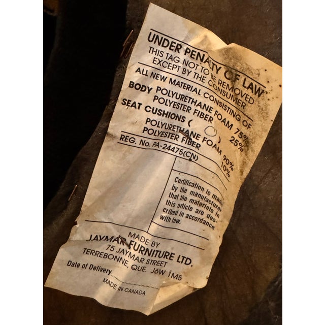 1980s Canadian Post-Modernism: Jaymar "Ribbon" Coil Chair in Original Memphis Velour For Sale - Image 13 of 14