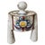 White Vintage Ceramic Tripod Covered Box, 1950s For Sale - Image 8 of 8