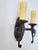 2000 - 2009 Vintage Bordeaux Bronze Rust Finish Wall Sconces - Set of 3 For Sale - Image 5 of 15
