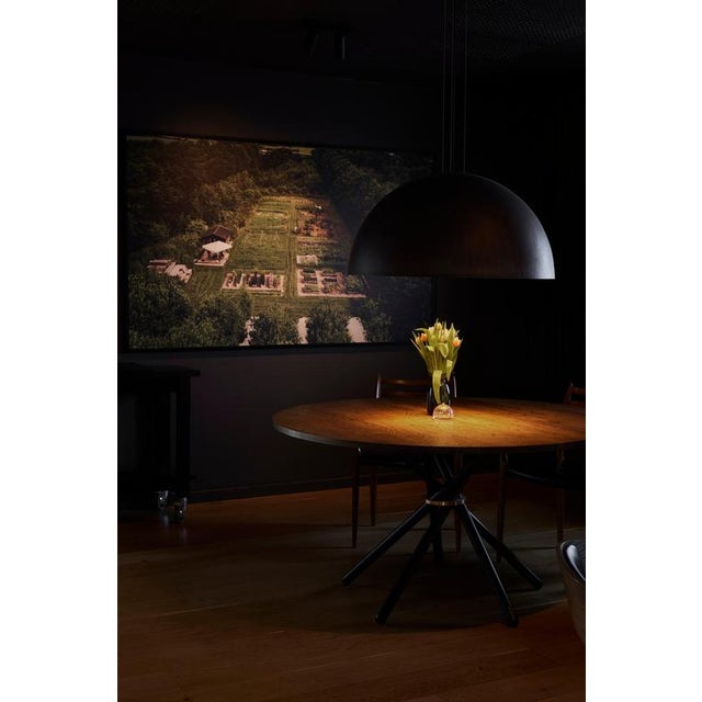 Hector Dark Oak Dining Table 140 by Eberhart Furniture For Sale - Image 4 of 9