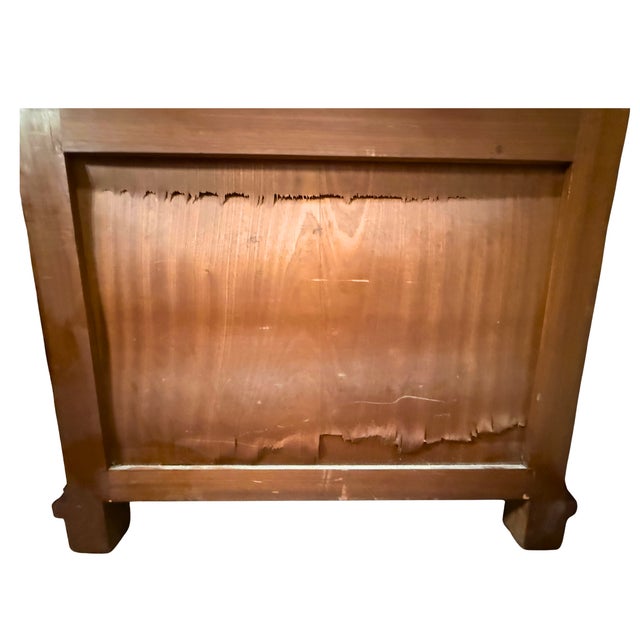 Brown **Antique Victorian Vanity**Carved Solid Walnut W/Marble Top** For Sale - Image 8 of 9