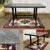Marble table with cast iron base, mid-20th century work - L=1.45m W=80cm H=75cm - weight approximately 250kg