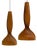 Pine Pendant Lamps by Hans-Agne Jakobsson Ellysett Sweden, 1960s, Set of 2 For Sale