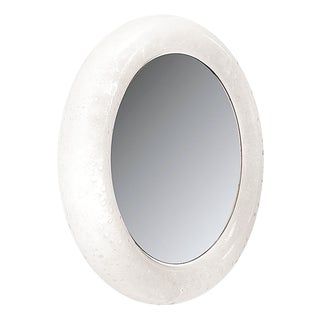 Vintage Illuminated Bubble Glass Mirror from Glashütte Limburg, 1970s For Sale