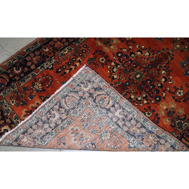 1900s, Handmade Antique Persian Sarouk Rug 3.5' X 5.5' For Sale In New York - Image 6 of 10