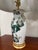 Pair of Vintage Mid Century Modern Japanese Kutani Hand Painted Table Lamps With Peacock, Flowers and Gold For Sale - Image 4 of 11
