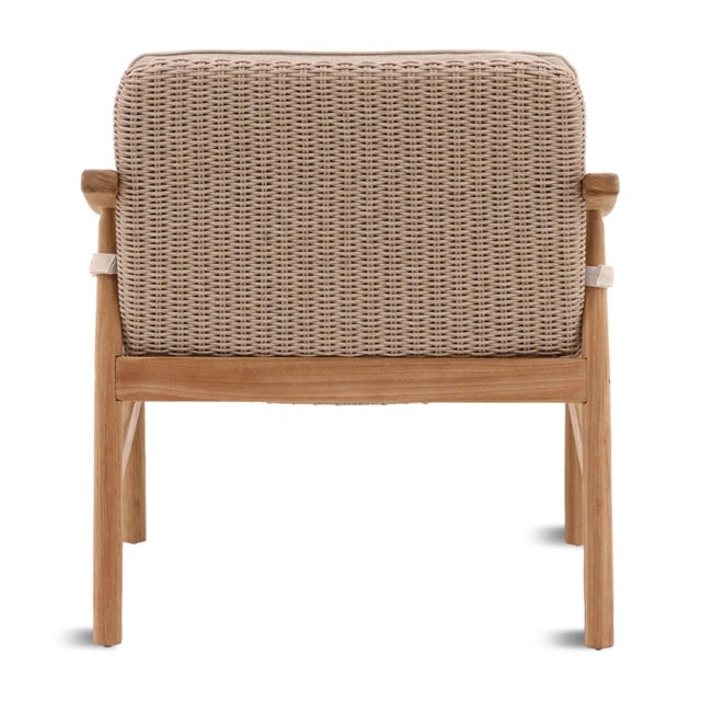 Marcella Teak Frame Outdoor Accent Chair For Sale - Image 4 of 7
