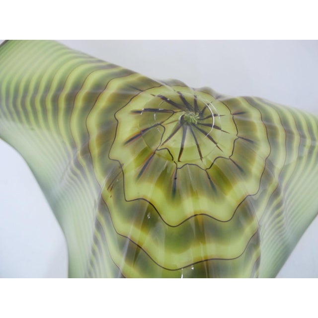 Dale Chihuly 2pc Parrot Green Persian Series Hand Blown Art Glass Sculpture For Sale - Image 12 of 18