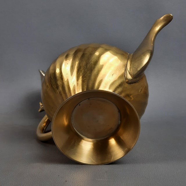 Striped Brass Tea Service, 1960s For Sale - Image 9 of 18