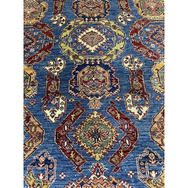 Hand Knotted Kazak Rug 8'03" X 11'03" For Sale - Image 4 of 4