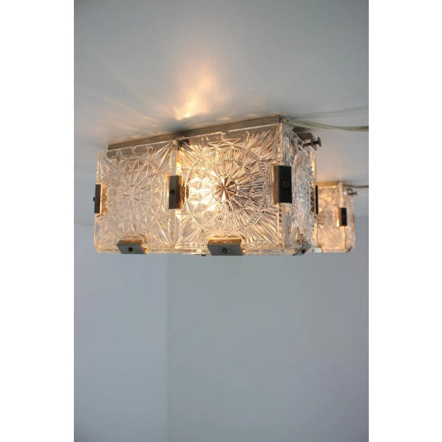 Mid-Century Modern Ceiling Lamps from Kamenicky Senov, 1970s, Set of 2 For Sale - Image 4 of 7