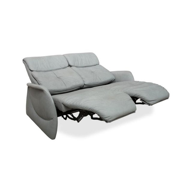 Varia 2-Seater Sofa in Grey Blue Leather from Mondo For Sale - Image 5 of 13