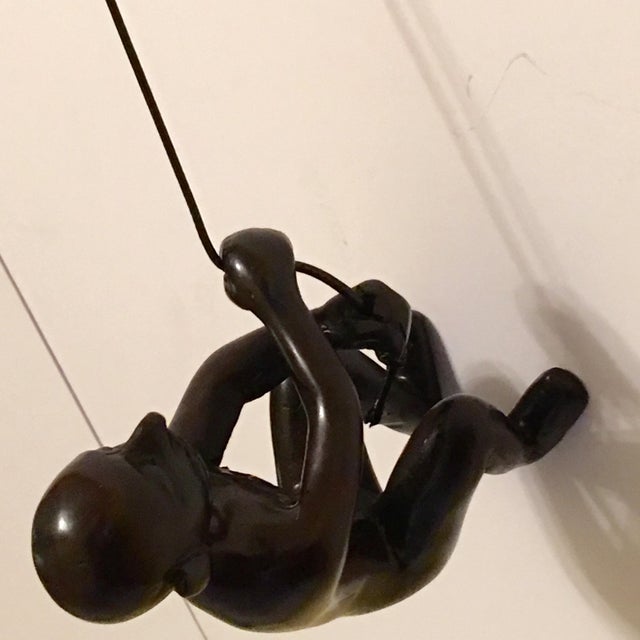 Contemporary Climbing Man Wall Art Decor For Sale - Image 3 of 4
