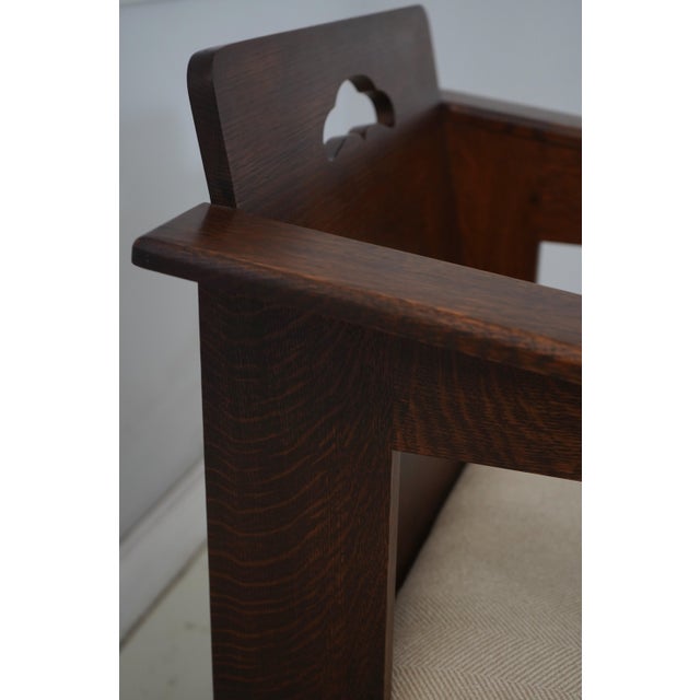 Pair Stickley Mission Oak Limbert Cafe Chairs For Sale - Image 12 of 18