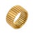 Vintage 18k Yellow Gold Tubogas Style Band, Size 7 For Sale - Image 4 of 6