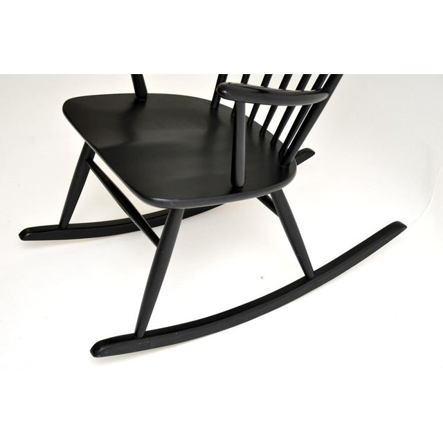Swedish Rocking Chair by Roland Rainer for Hagafors, 1960s For Sale - Image 9 of 13