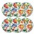Vintage Boho Chic Coastal Flora Melamine Luncheon Plates - Set of 6 For Sale