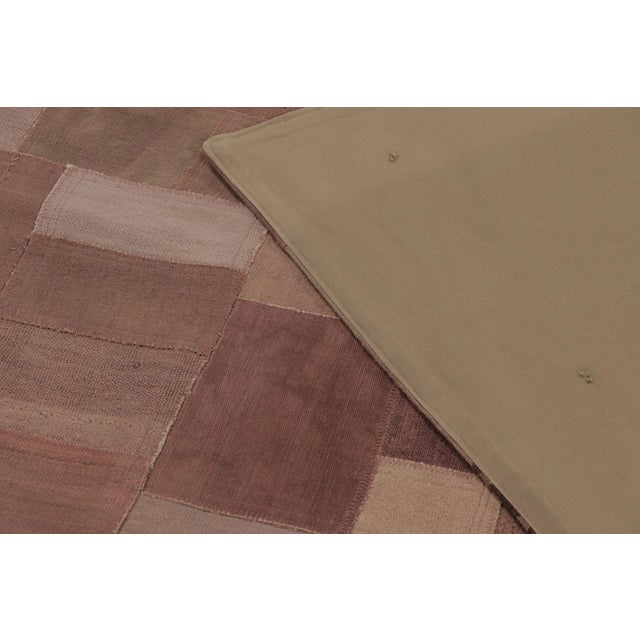 Beige Vintage Turkish Patchwork Rug in Soft Brown and Beige Tones - Rug & Kilim For Sale - Image 8 of 10