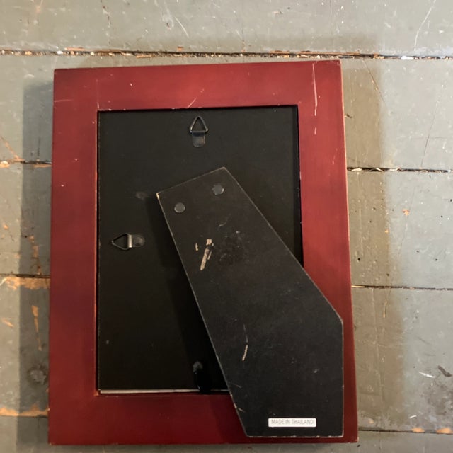 Abstract 1970’s Vintage Abstract Figure Charcoal Drawing Tabletop Frame For Sale - Image 3 of 3