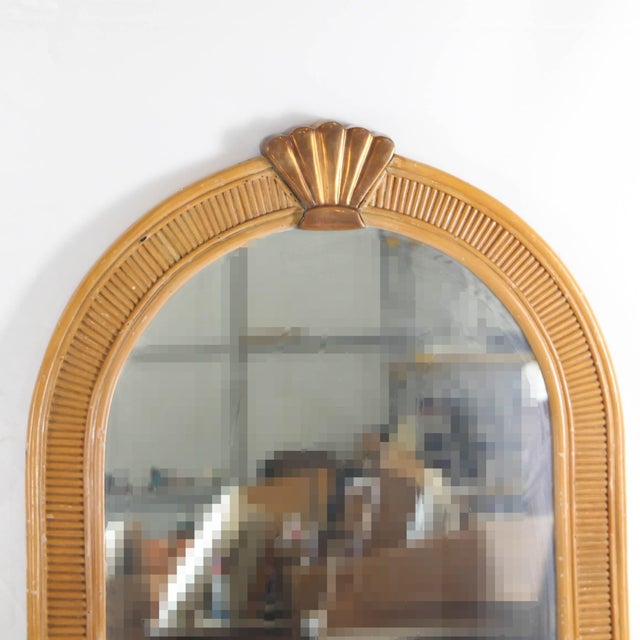1970s Rattan and Copper Mirrors, 1970s, Set of 2 For Sale - Image 5 of 15