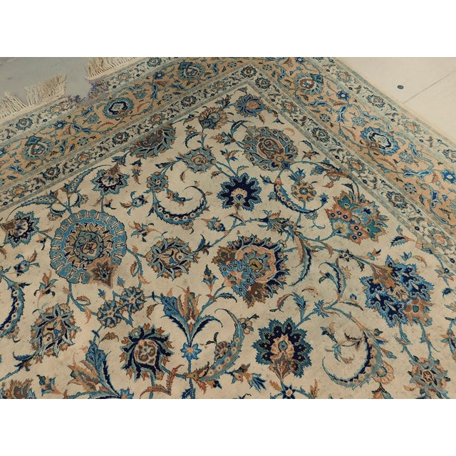 Distressed Vintage Persian Kashan Rug. 10'x 13'4" For Sale In Los Angeles - Image 6 of 17