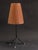 French Black and Red Tripod Table Lamp, 1950s For Sale - Image 4 of 14