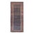 19th Century Kurdish Gallery Rug, Hand-Knotted Wool, Allover Paisley Pattern, Navy & Terracotta, 6x15 For Sale