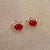 Metal Diamond Ruby Earrings 14 Karat Yellow Gold 3.64 TCW Certified For Sale - Image 7 of 18