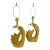 Pair of Pierre Cardin Brass Tidal Wave Lamps For Sale
