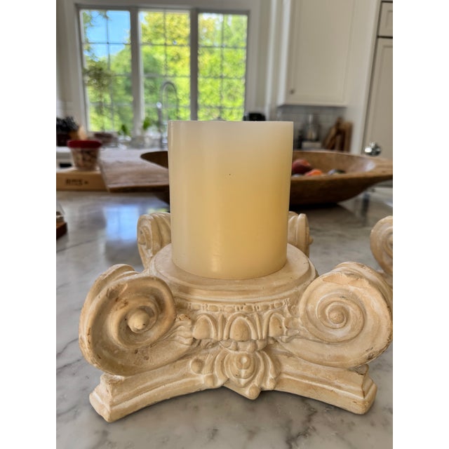 Sculpture Materials Pair of Vintage Plaster Risers For Sale - Image 7 of 10