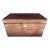 Antique Camphorwood Chest With Brass Trim For Sale