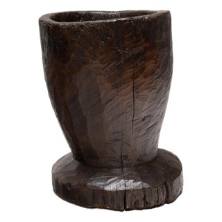 Chinese Provincial Trunk Mortar, C. 1900 For Sale