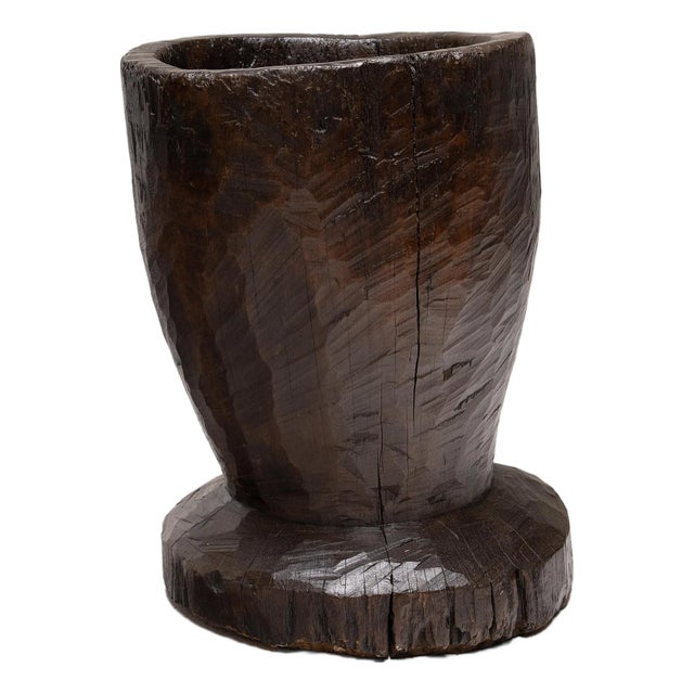 Chinese Provincial Trunk Mortar, C. 1900 For Sale