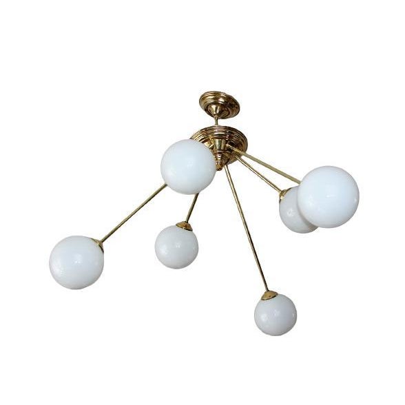 1960s Modern Globe Chandelier, 1960s For Sale - Image 5 of 14