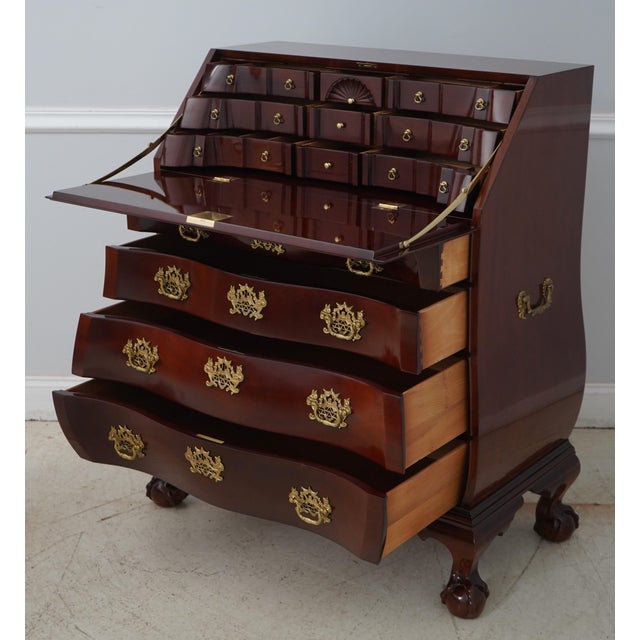 Chippendale Kindel Winterthur Collection Mahogany Slant Front Desk For Sale - Image 3 of 12