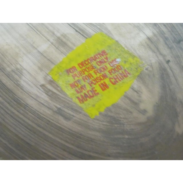 Gold Hollywood Regency Decorative Oval Platter For Sale - Image 8 of 9