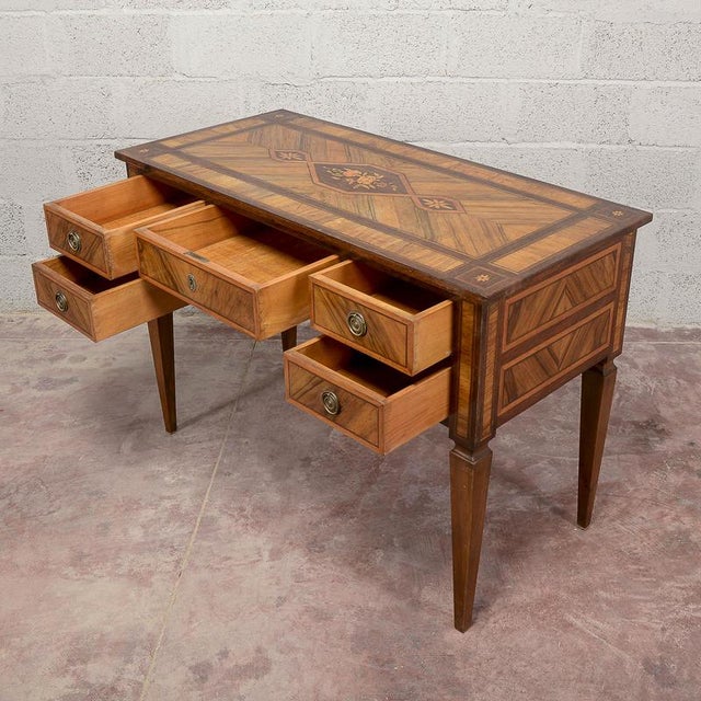 18th Century Style Center Desk For Sale - Image 4 of 18
